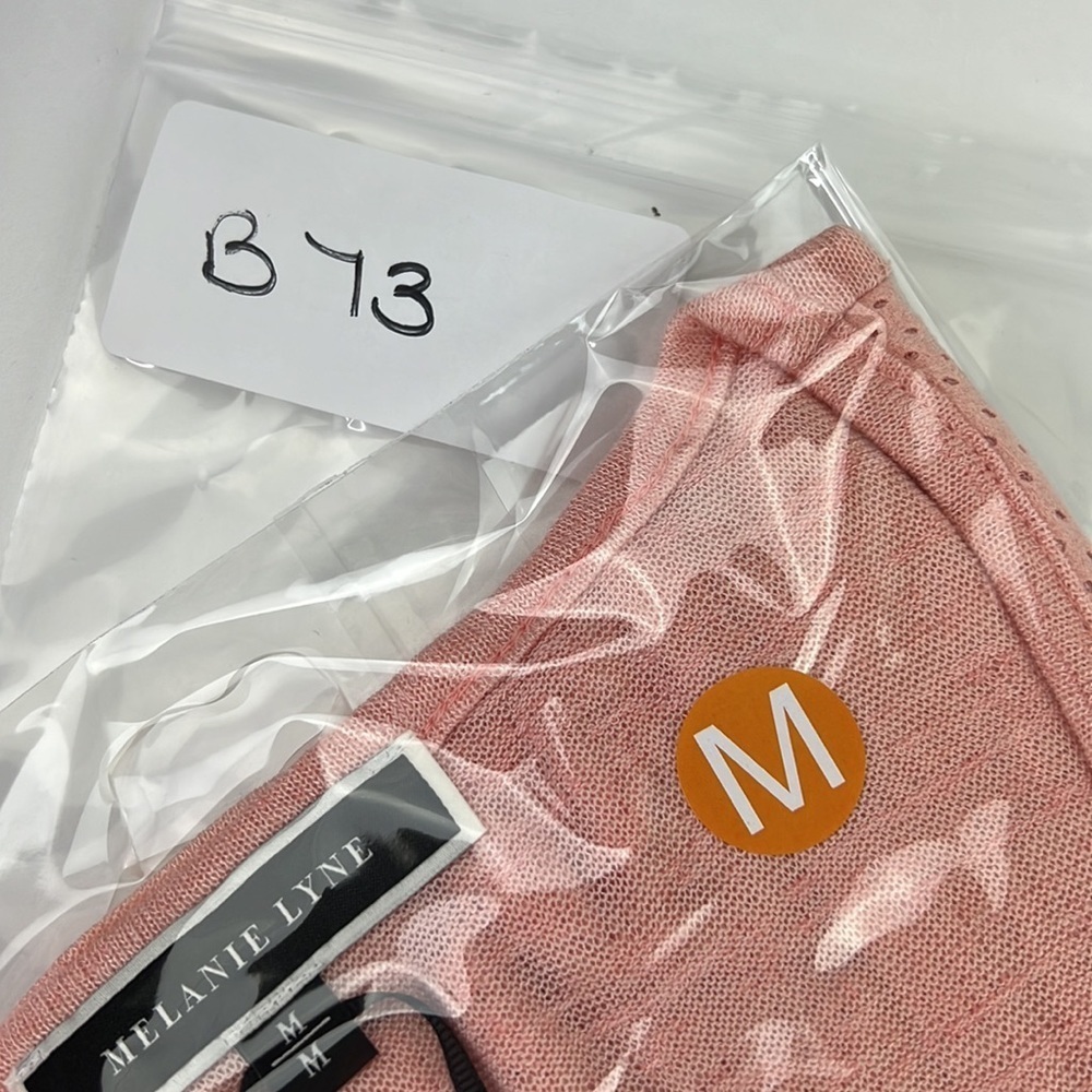 Melanie Lyne  Peach Brushed Suede Sleeveless Tank Top - Picture 8 of 9